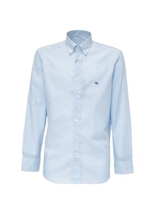 Etro Logo Embroidered Buttoned Shirt