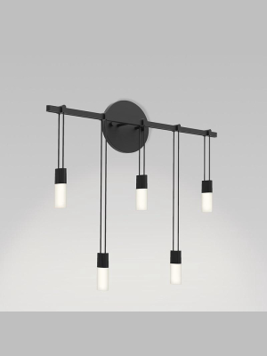 Suspenders 18 Inch Staggered Bar Wall Light