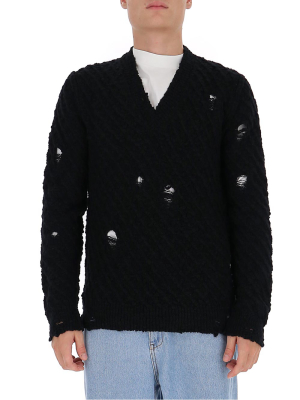 Dolce & Gabbana Distressed Knit Jumper