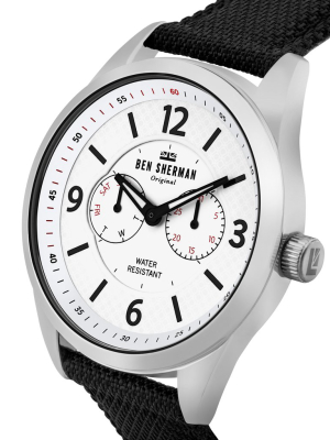 Men's Big Carnaby Utility Watch - Black/white/silver
