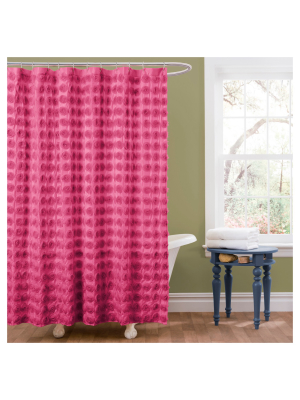 Emma Shower Curtain Pink - Lush Décor