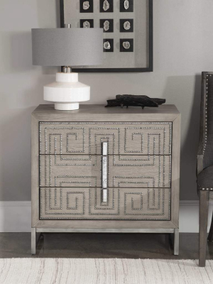 Devya Gray Oak Accent Chest