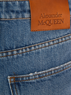 Alexander Mcqueen Cropped Boyfriend Jeans