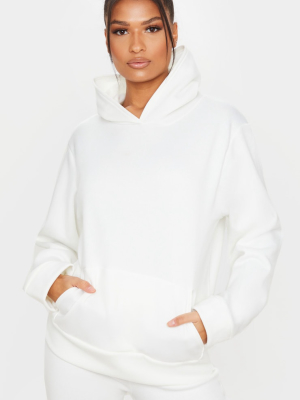 White Fleece Hoodie