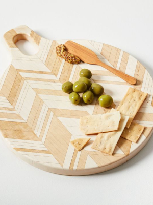 American Heirloom Handled Cutting Board - Herringbone