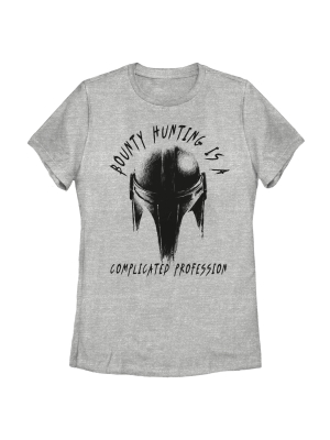 Women's Star Wars The Mandalorian Complicated Profession T-shirt