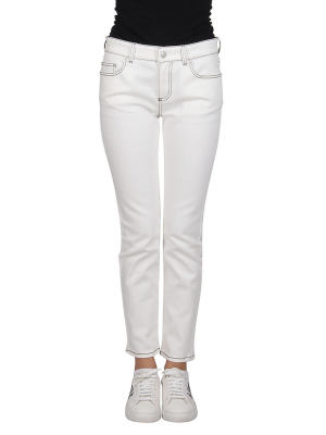 Alexander Mcqueen Low Rise Cropped Skinny Jeans