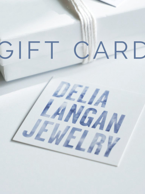 Delia Langan Jewelry Gift Card