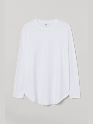 Long-sleeved Shirt Long Fit