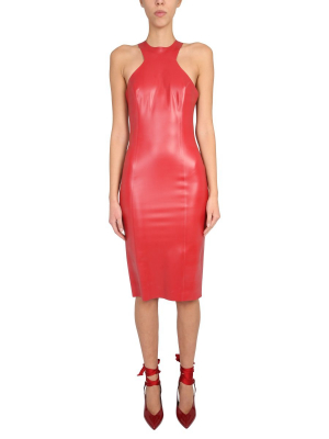 Saint Laurent Fitted Midi Dress