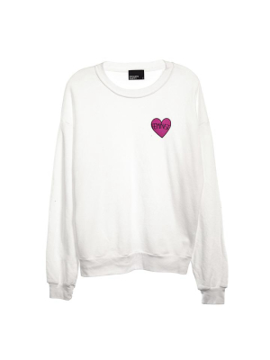 Feminist Heart Patch [unisex Crewneck Sweatshirt]