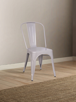 Set Of 2 Jakia Side Dining Chair Silver - Acme Furniture