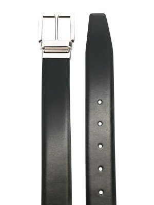 Prada Logo Engraved Buckle Belt