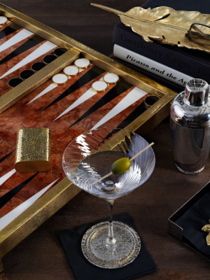 Marble Backgammon Set