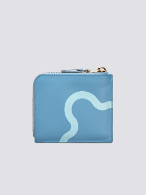 Leather Ruby Eyes Wallet - Blue - Sa3100re