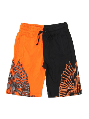 Marcelo Burlon County Of Milan Kids Colour Block Shorts