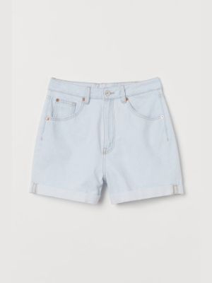 Mom Fit Denim Shorts