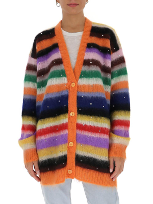 Miu Miu Maxi Striped Cardigan