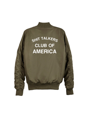 Shit Talkers Club Of America Bomber [unisex]