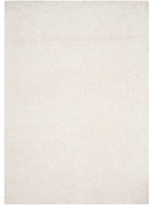 Polar Shag White Area Rug