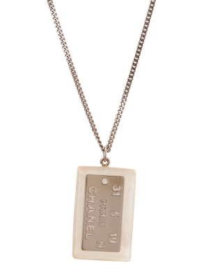 Chanel Tag Necklace