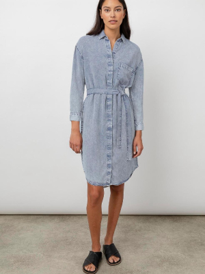 Ames Dress - Blue Acid Wash