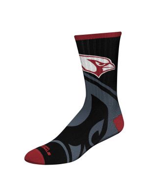 Nfl Arizona Cardinals Tone Black Crew Socks