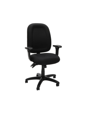 Core Collection Ergonomic Mid-back Task Chair With Arms Black - Ofm