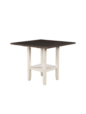 Larson Square Wood Counter Height Dining Table Brown - Iohomes