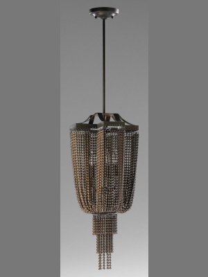 Marcello Pendant In Oiled Bronze