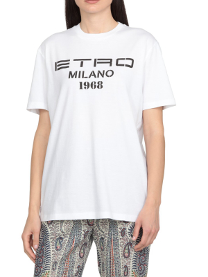 Etro Logo Printed Oversized T-shirt