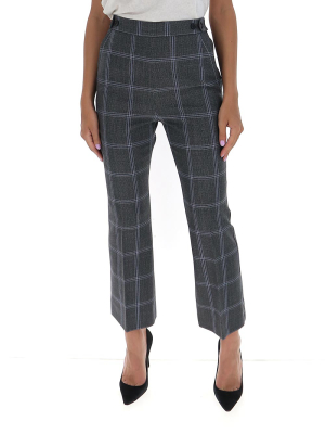 Marni Cropped Checked Flare Pants