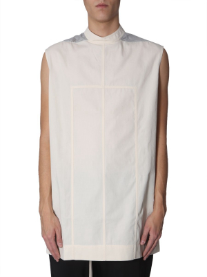 Rick Owens Drkshdw Contrast High-neck Shirt