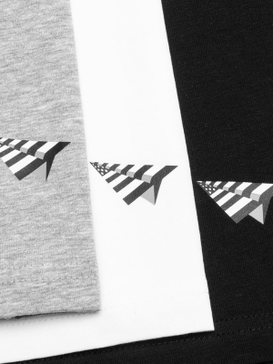 Paper Planes Essential Three Pack Tees - Mixed