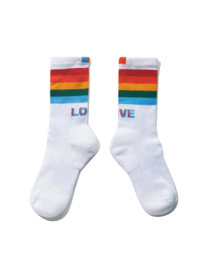 The Women's Pride Sock - White