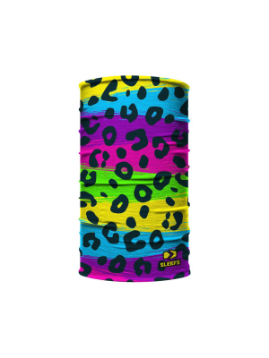 Neon Leopard Kids Neck Gaiter