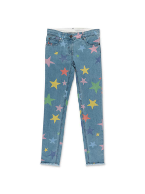 Stella Mccartney Kids Star Print Skinny-fit Jeans