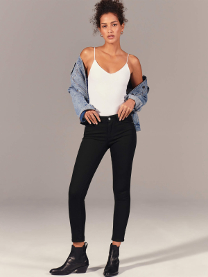 Mid Rise Super Skinny Ankle Jeans