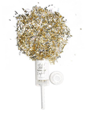 Push-pop Confetti: Silver & Gold