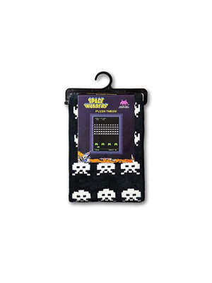 Crowded Coop, Llc Space Invaders Plush Lightweight Throw Blanket | 60 X 45 Inches