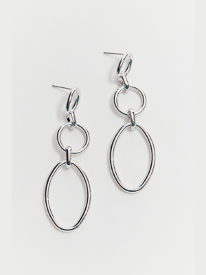 Circles Drop Chain Earring