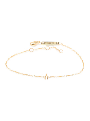 14k Itty Bitty Wishbone Bracelet