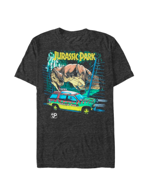 Men's Jurassic Park Car Chase Scene T-shirt