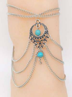 Silver Bohemian Anklet Chain