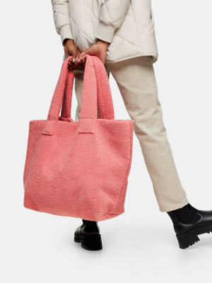 Pink Large Borg Tote Bag