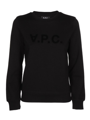 A.p.c. Viva Logo Flocked Sweatshirt