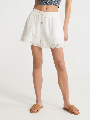 Lace Broderie Shorts