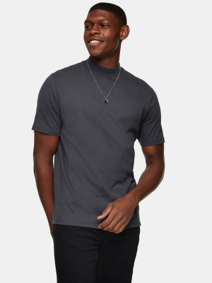 Grey Turtle Neck T-shirt