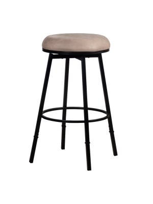 24" Sanders Backless Barstool Metal/suede - Hillsdale Furniture