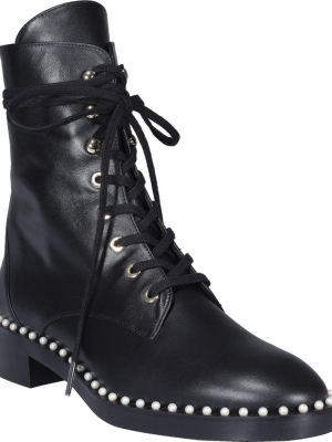 Stuart Weitzman Studded Combat Boots